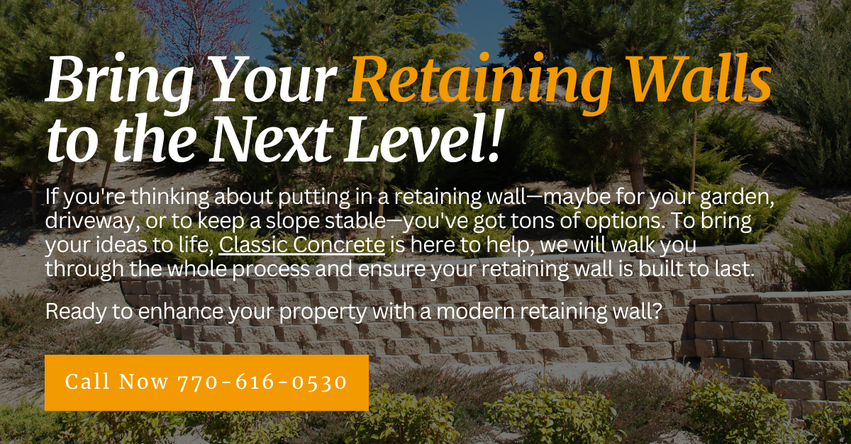 Modern retaining wall